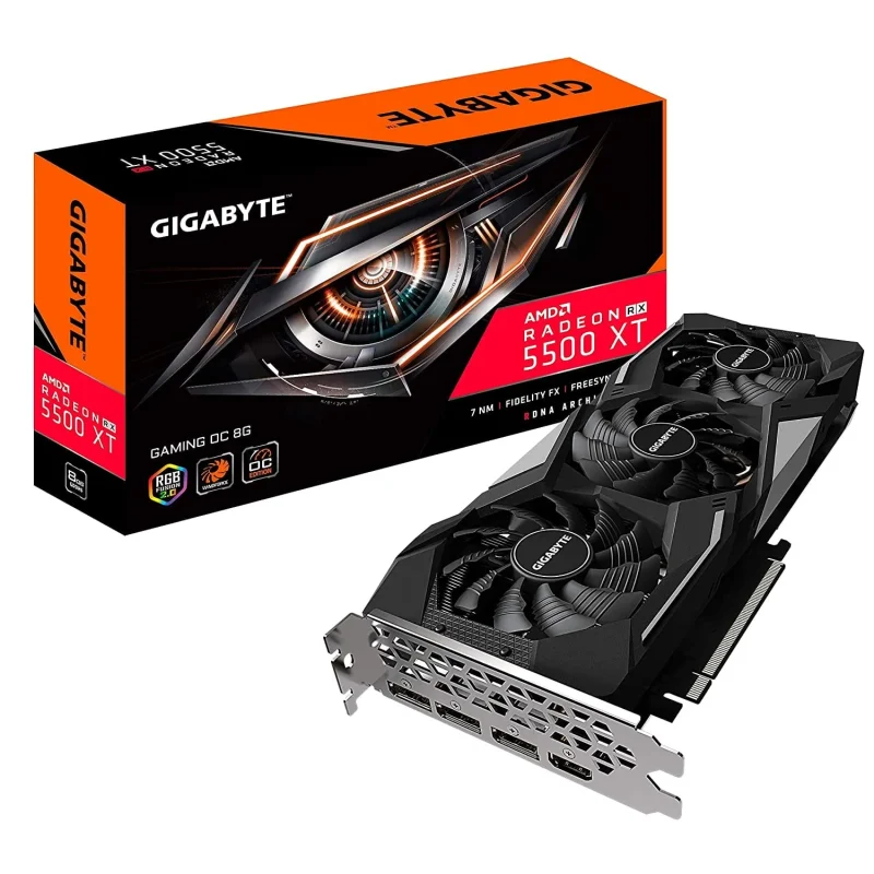 gigabyte radeon rx 5500 xt 8gb gaming oc graphics card