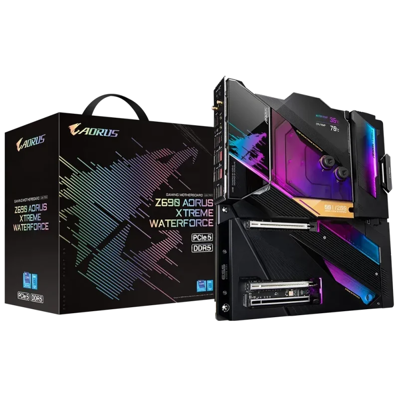 gigabyte z690 aorus xtreme waterforce ddr5 intel motherboard