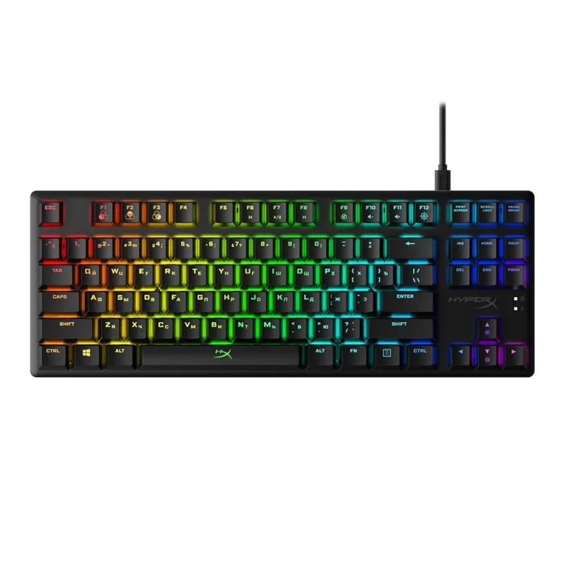 hyperx alloy origins core tkl rgb red switch gaming keyboard