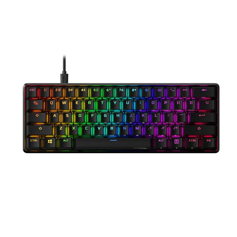 hyperx alloy origins rgb 60 mechanical red switch keyboard