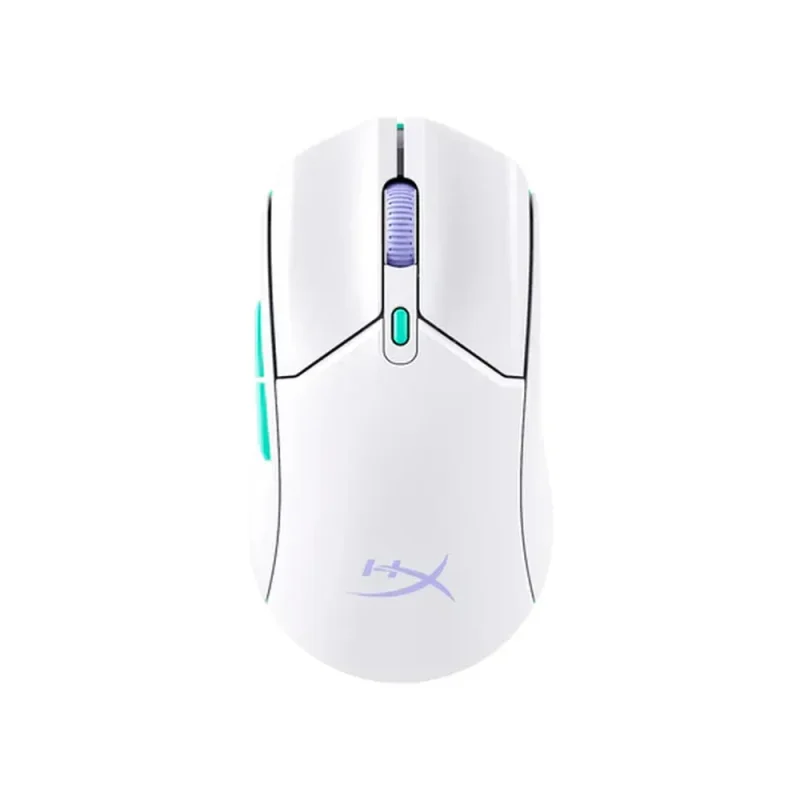 hyperx pulsefire haste 2 core wireless gaming mouse 3200 dpi 6 macro buttons white