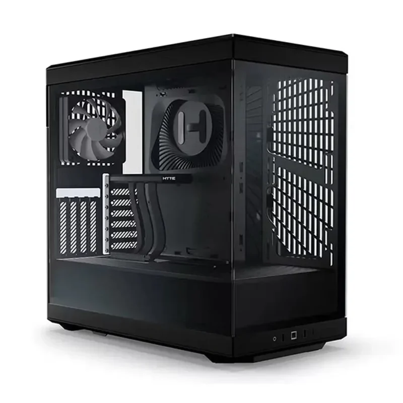 hyte y40 black atx mid tower case