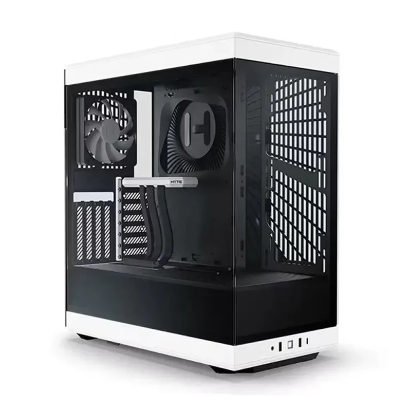 hyte y40 black white atx mid tower case