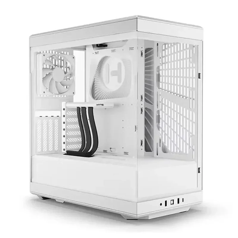 hyte y40 white atx mid tower pc case