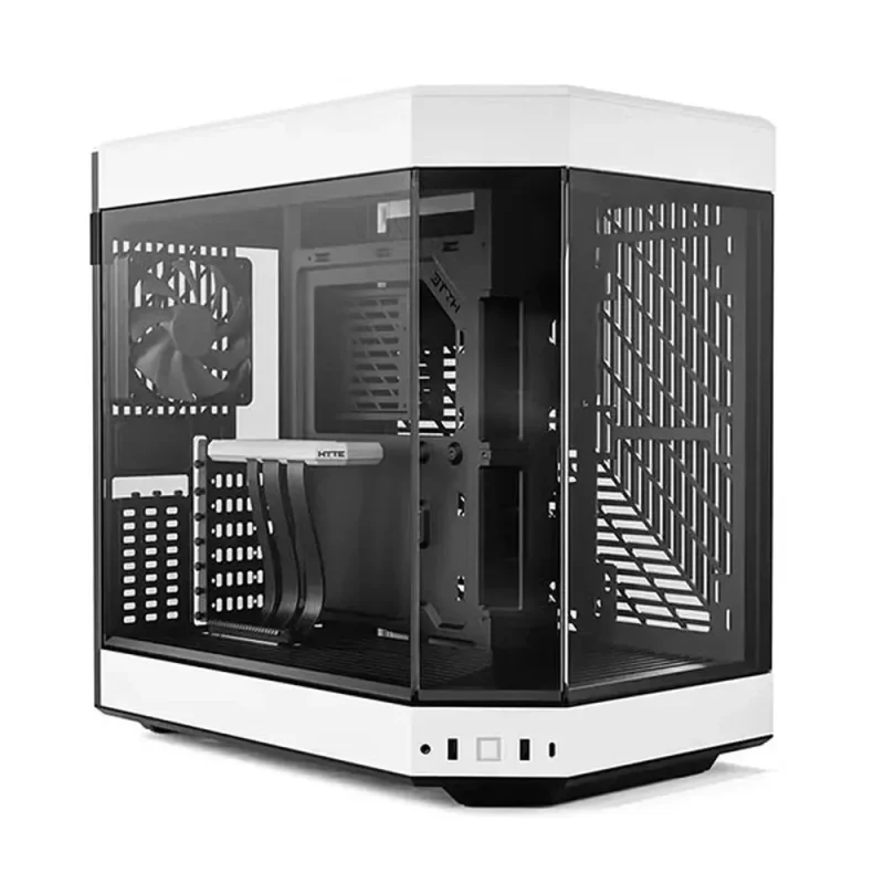 hyte y60 atx mid tower cabinet black white