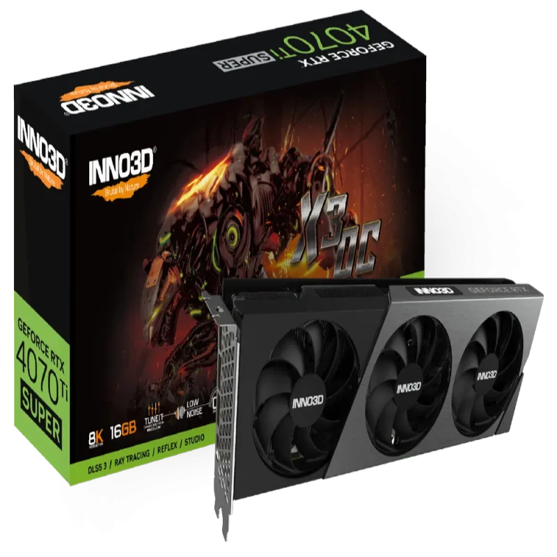 inno3d geforce rtx 4070 ti super x3 oc 16gb gpu