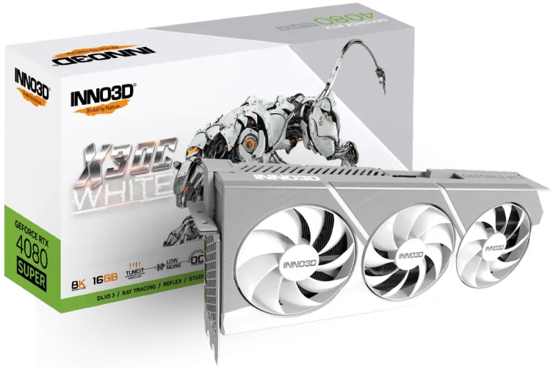 inno3d geforce rtx 4080 super x3 oc white 16gb gpu