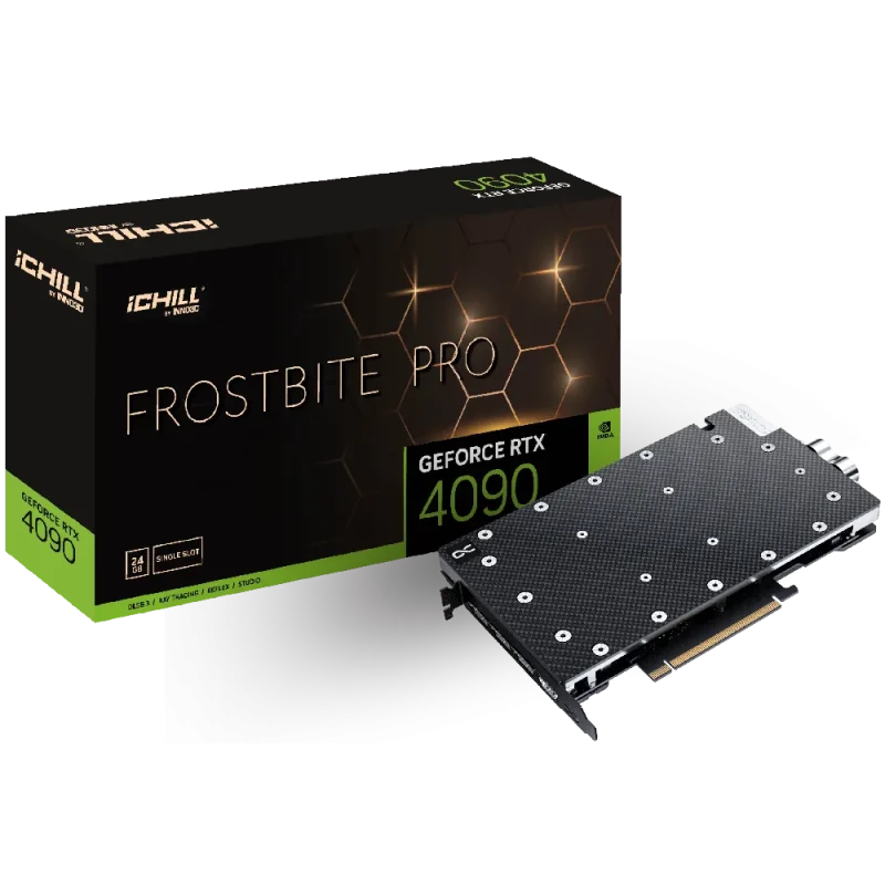 inno3d geforce rtx 4090 ichill frostbite pro 24gb gddr6x graphics card