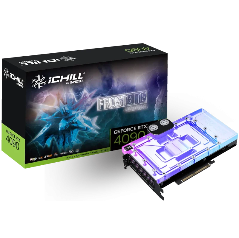 inno3d geforce rtx 4090 ichill frostbite ultra 24gb graphics card