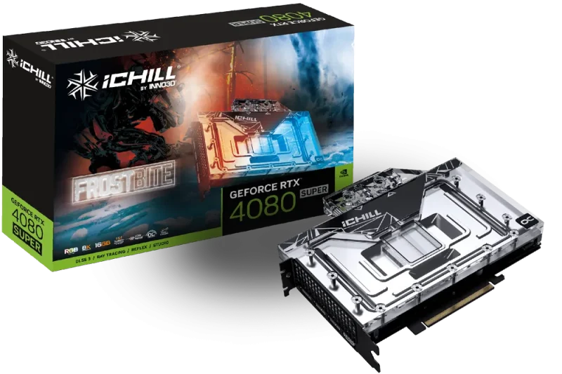 inno3d rtx 4080 super ichill frostbite 16gb gpu