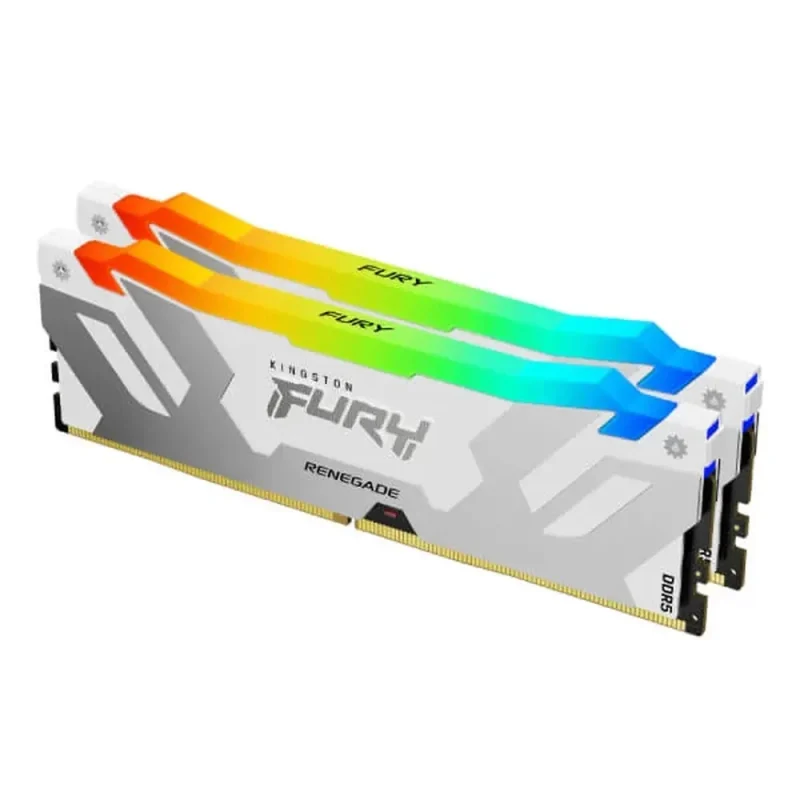 kingston fury renegade rgb 64gb ddr5 6000mhz white ram kit