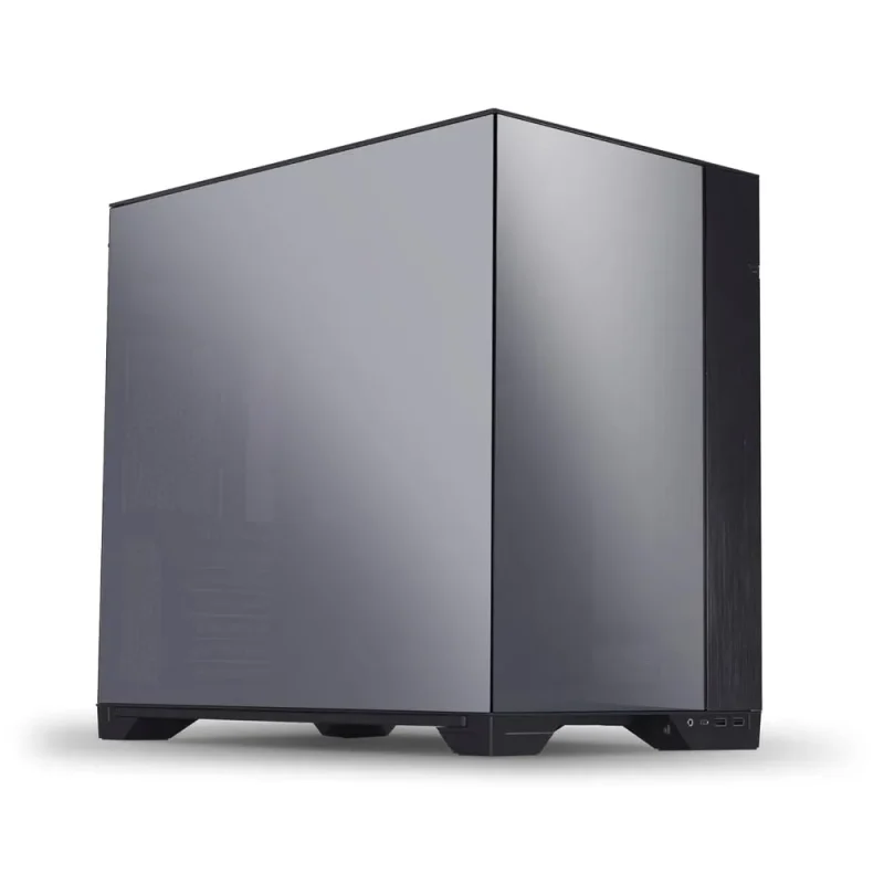 lian li o11 vision atx mid tower case chrome edition