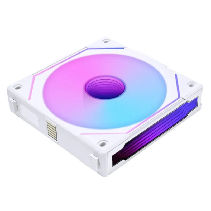 lian li uni sl 120mm argb reverse blade fan white single pack