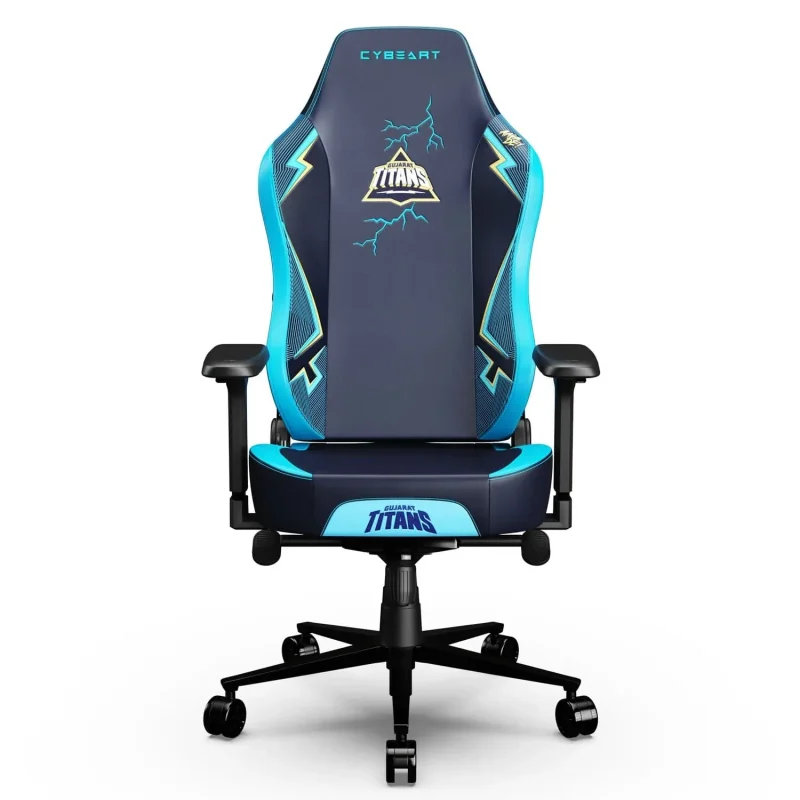 limited edition cybeart gujarat titans gaming chair