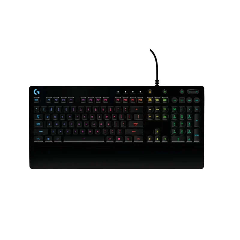 logitech g213 prodigy rgb membrane gaming keyboard black