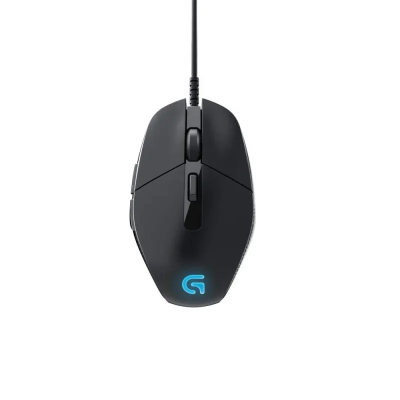 logitech g302 wired gaming mouse 4000dpi 6 macro buttons black