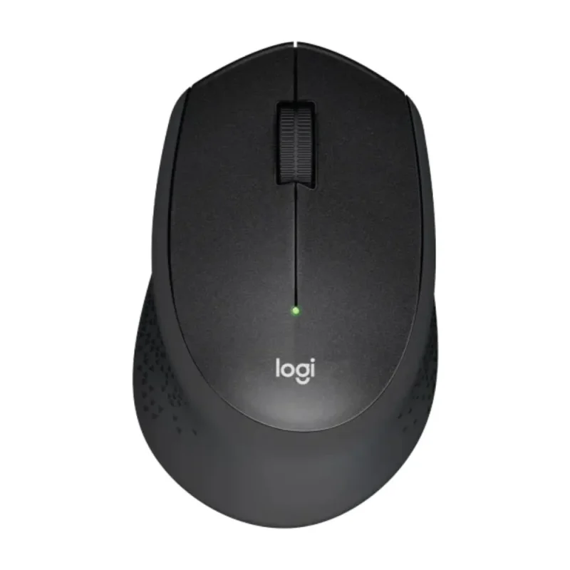 logitech m331 silent wireless ergonomic mouse 1000dpi 3 macro buttons black