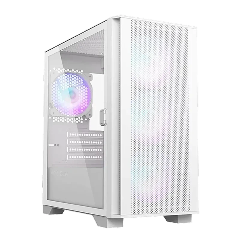 montech air 100 argb white m atx mini tower case