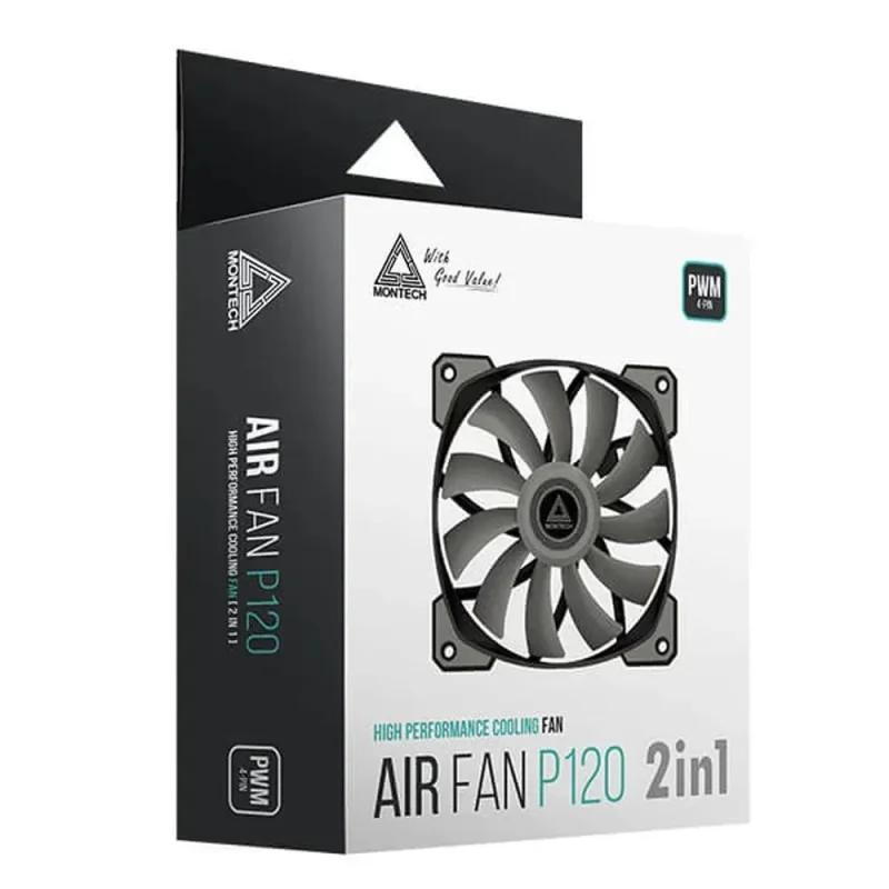 montech air fan p120 120mm black dual pack