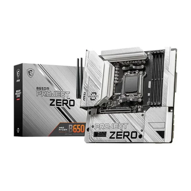 msi b650m project zero wifi ddr5 amd motherboard