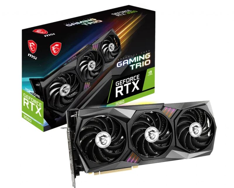 msi geforce rtx 3060 gaming trio 12gb graphics card