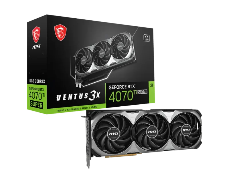 msi geforce rtx 4070 ti super ventus 3x 16gb graphics card