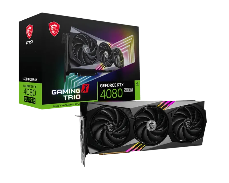 msi geforce rtx 4080 super gaming x trio 16gb graphics card