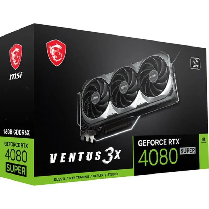 msi geforce rtx 4080 super ventus 3x 16gb graphics card