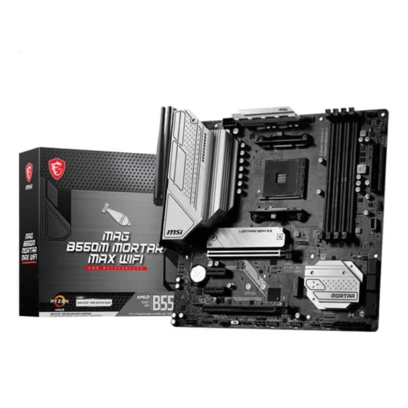 msi mag b550m mortar max wifi ddr4 amd motherboard