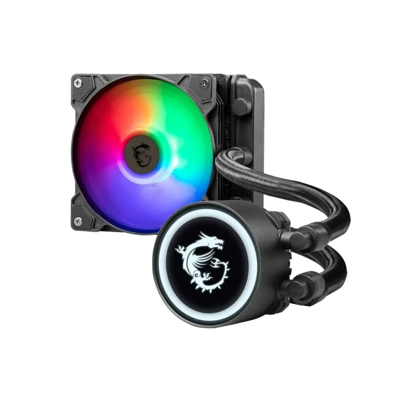 msi mag coreliquid b120 120mm liquid cooler auto rgb black