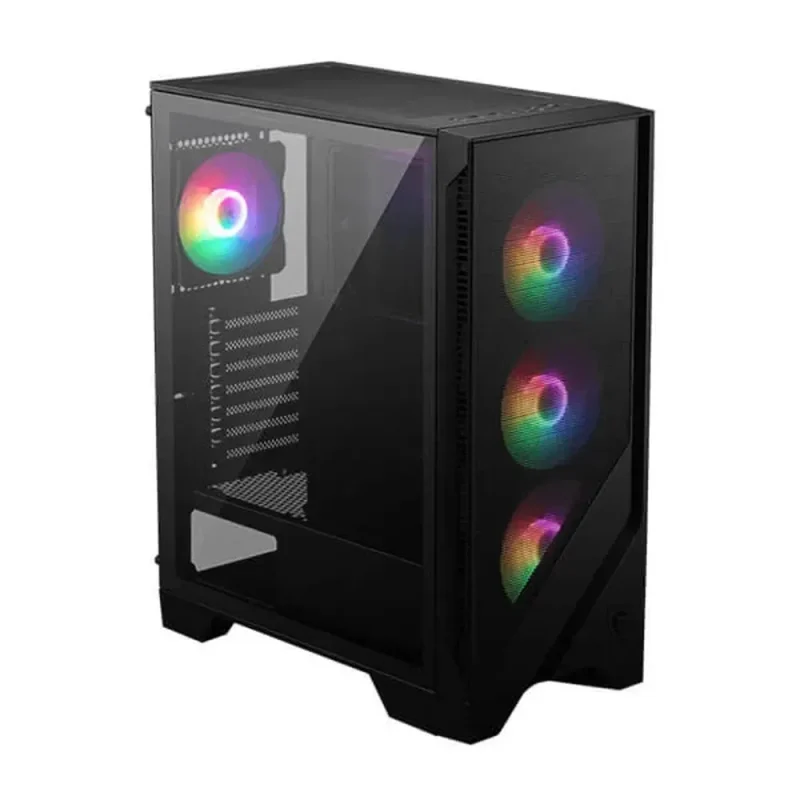 msi mag forge 120a mid tower atx case black airflow optimized