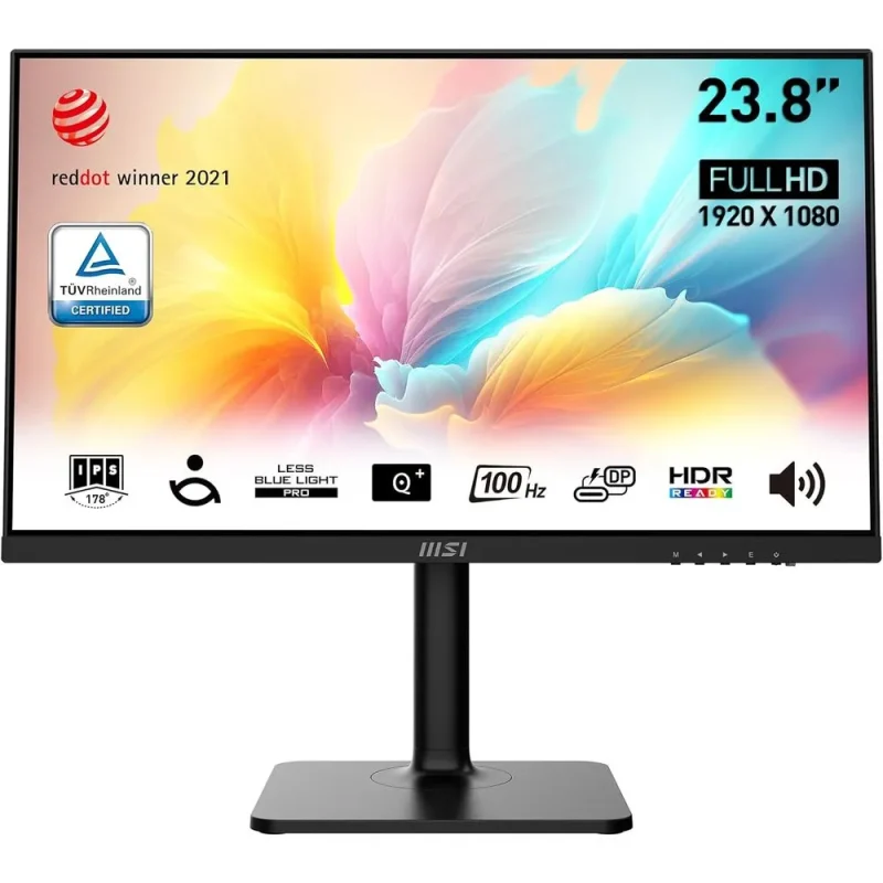 msi modern 24 fhd 100hz ips monitor 144 srgb 1ms amd freesync for business