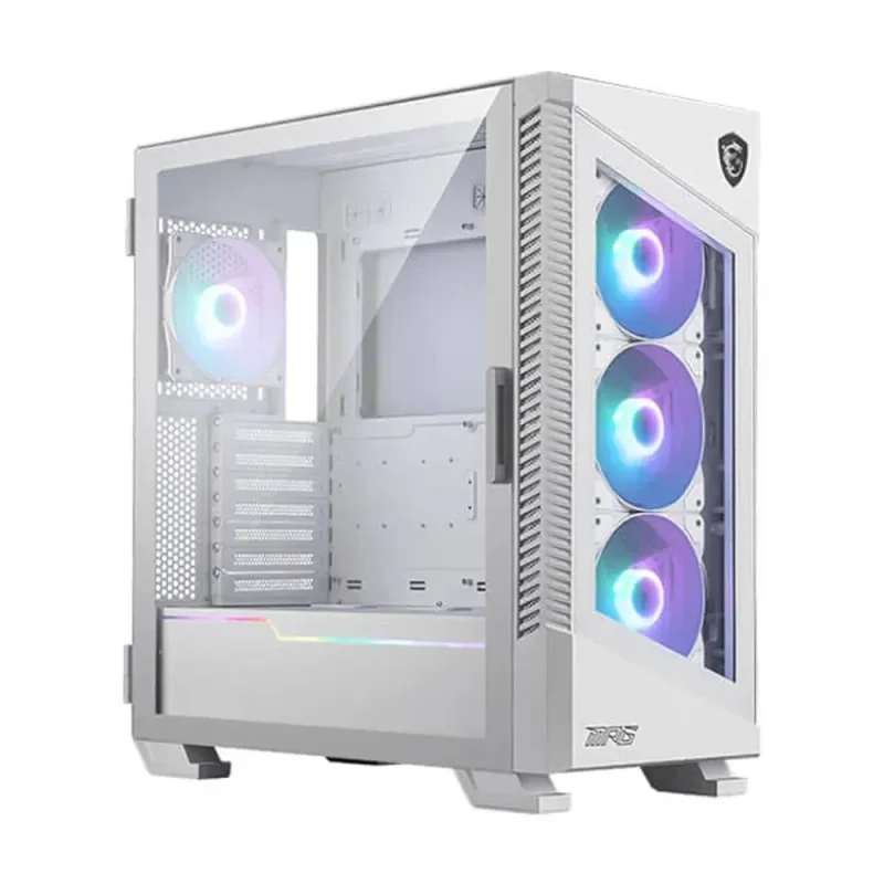 msi mpg velox 100r white atx mid tower case