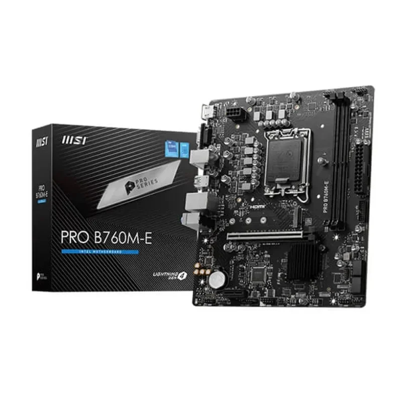 msi pro b760m e intel motherboard