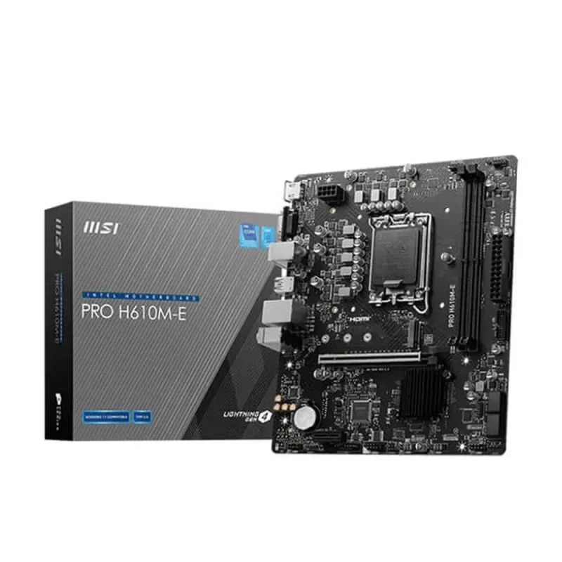 msi pro h610m e ddr5 intel motherboard