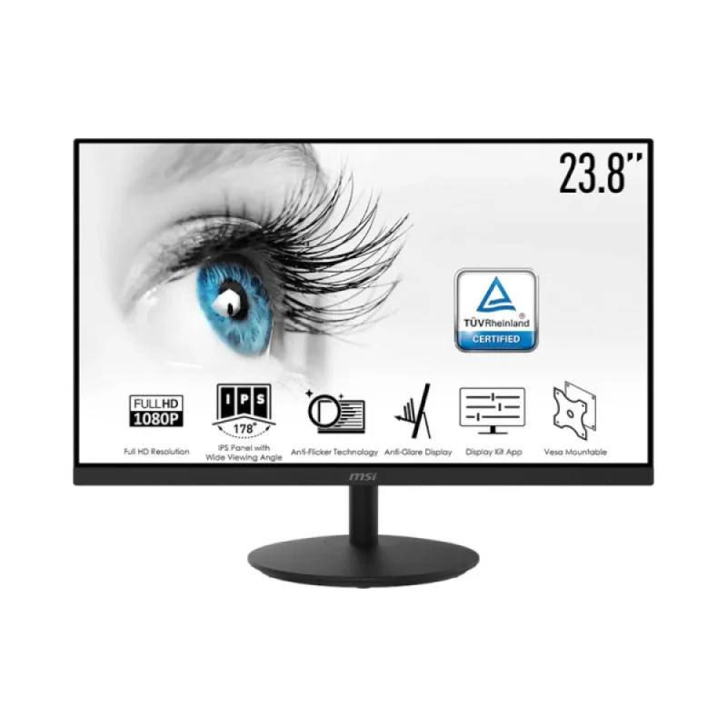 msi pro mp242 23 8 fhd 75hz ips gaming monitor w amd freesync