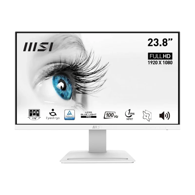 msi pro mp243xw 24 fhd 100hz ips monitor 119 srgb 1ms amd freesync