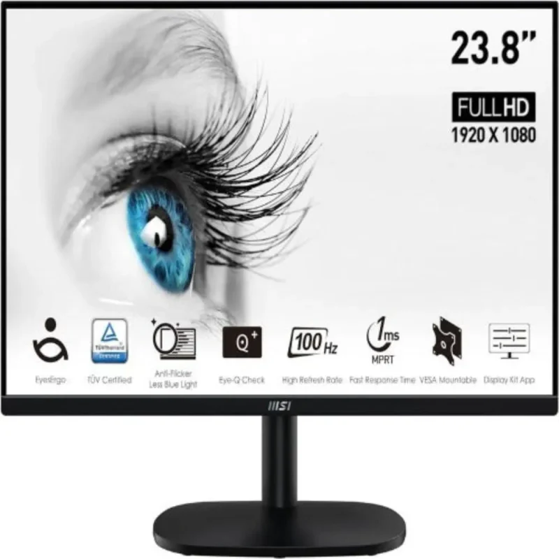 msi pro mp245v 24 fhd 100hz va monitor w 95 srgb amd freesync gaming ready