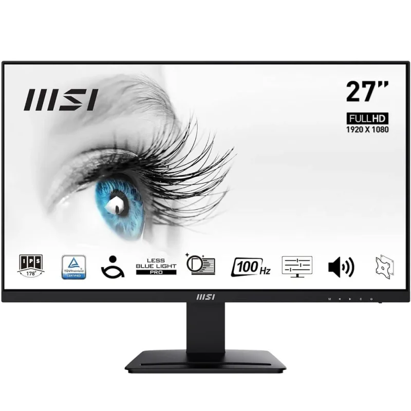 msi pro mp273a 27 fhd 100hz ips monitor 106 srgb 1ms adaptive sync