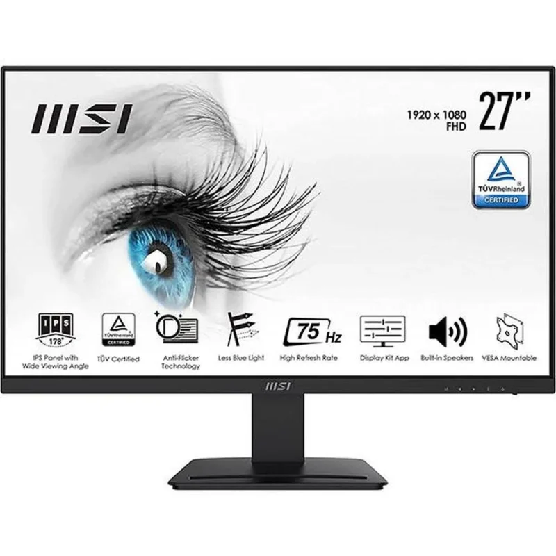 msi pro mp273p 27 fhd 75hz ips monitor 108 srgb 5ms amd freesync