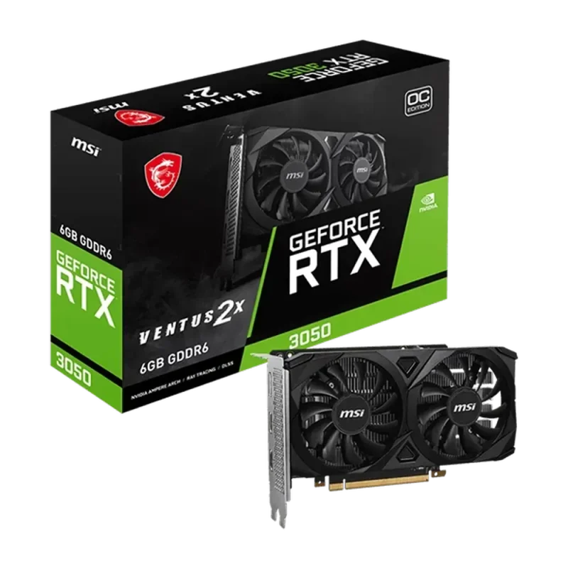 msi rtx 3050 ventus 2x oc 6gb gpu