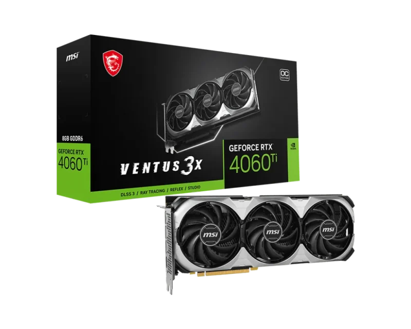 msi rtx 4060 ti ventus 3x 8gb oc gpu card