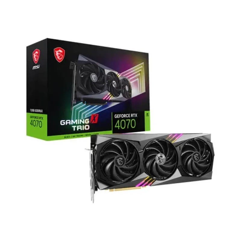 msi rtx 4070 gaming x trio 12gb gpu