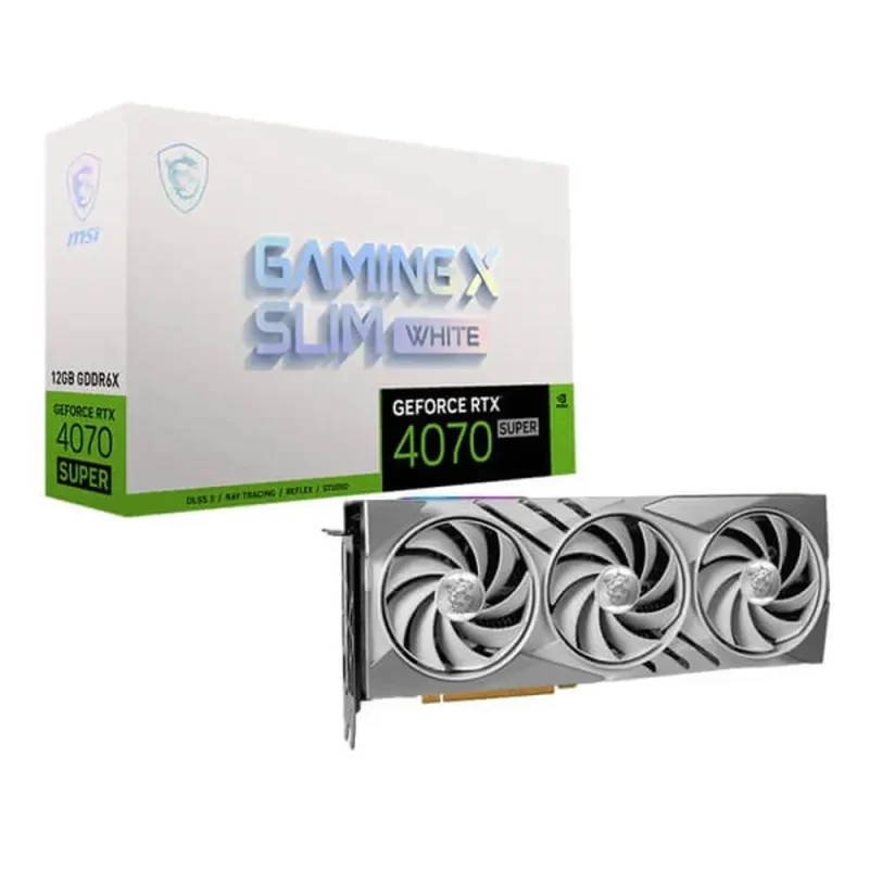 msi rtx 4070 super gaming x slim white 12gb gpu