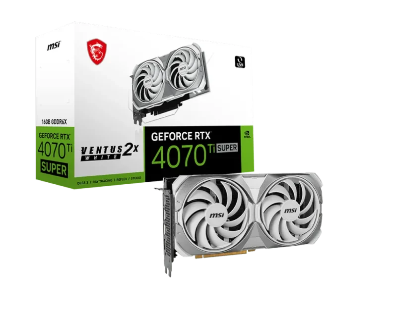 msi rtx 4070 ti super ventus 2x white 16gb gpu