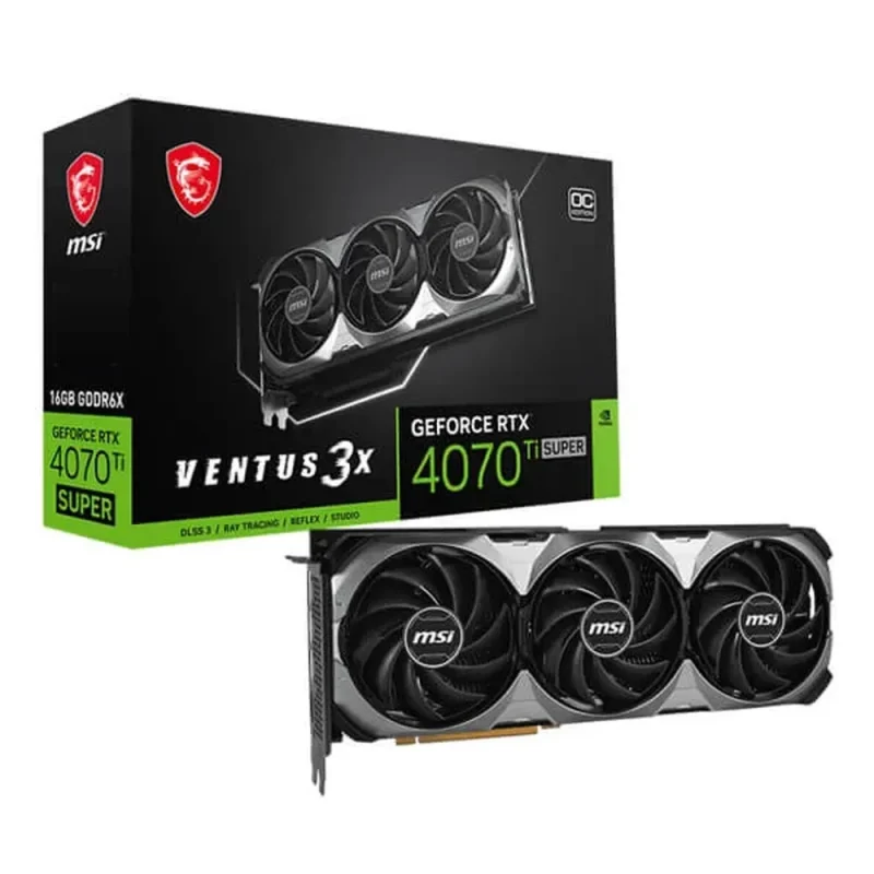 msi rtx 4070 ti super ventus 3x oc 16gb gpu