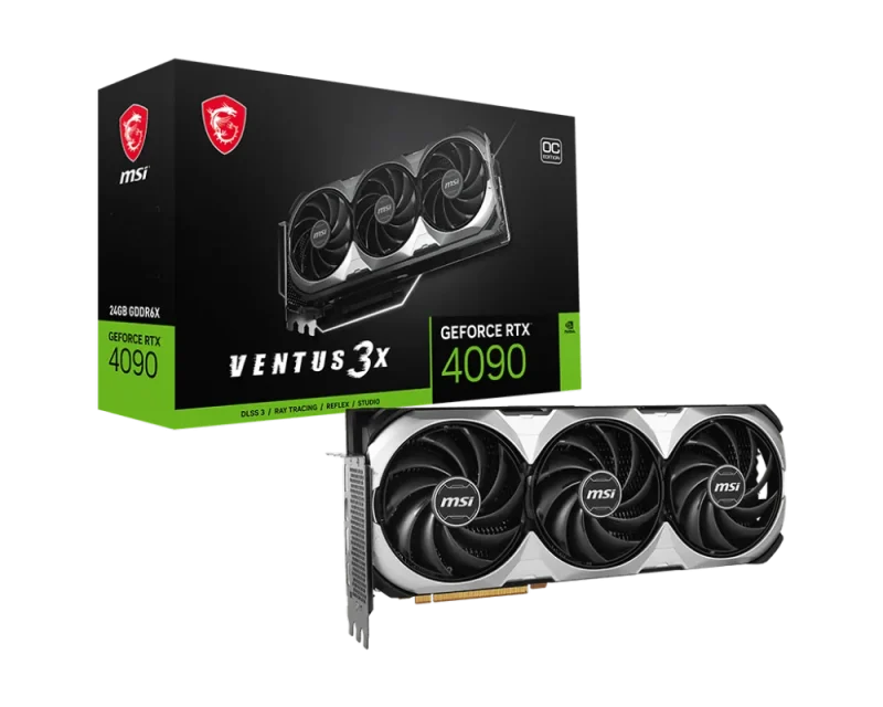 msi rtx 4090 ventus 3x e oc 24gb graphics card