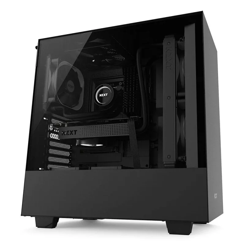 nzxt h500 matte black mid tower atx case