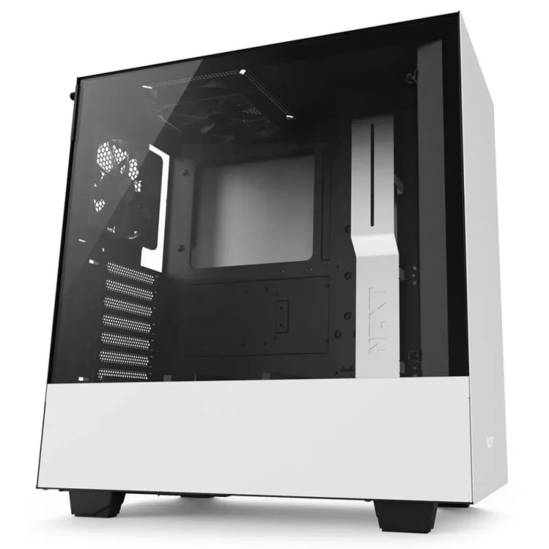 nzxt h500 white black mid tower atx case