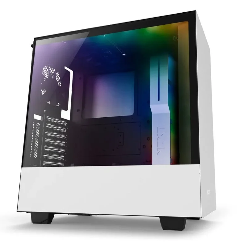 nzxt h500i white atx mid tower case